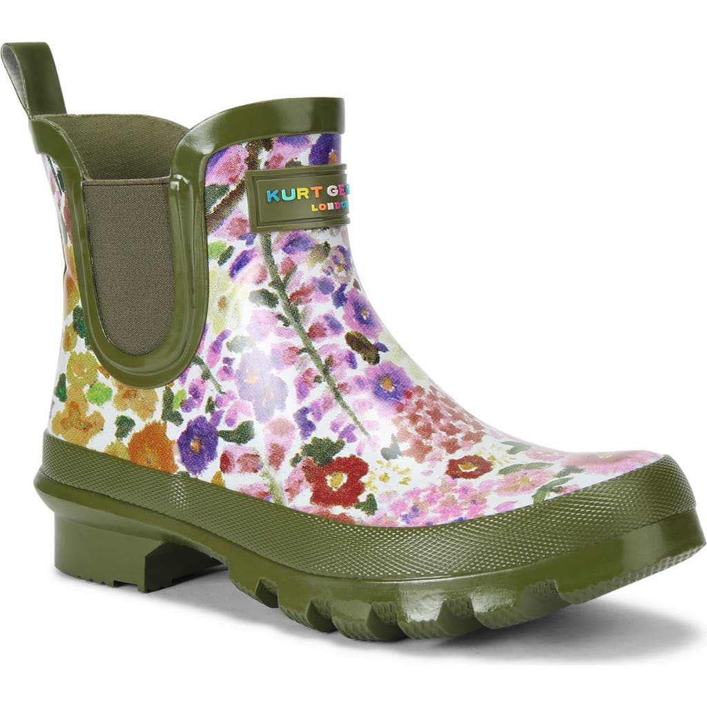 Kurt Geiger London Floral Couture Sleet Chelsea Rain Boot in Green Floral at Nordstrom, Size 5Us