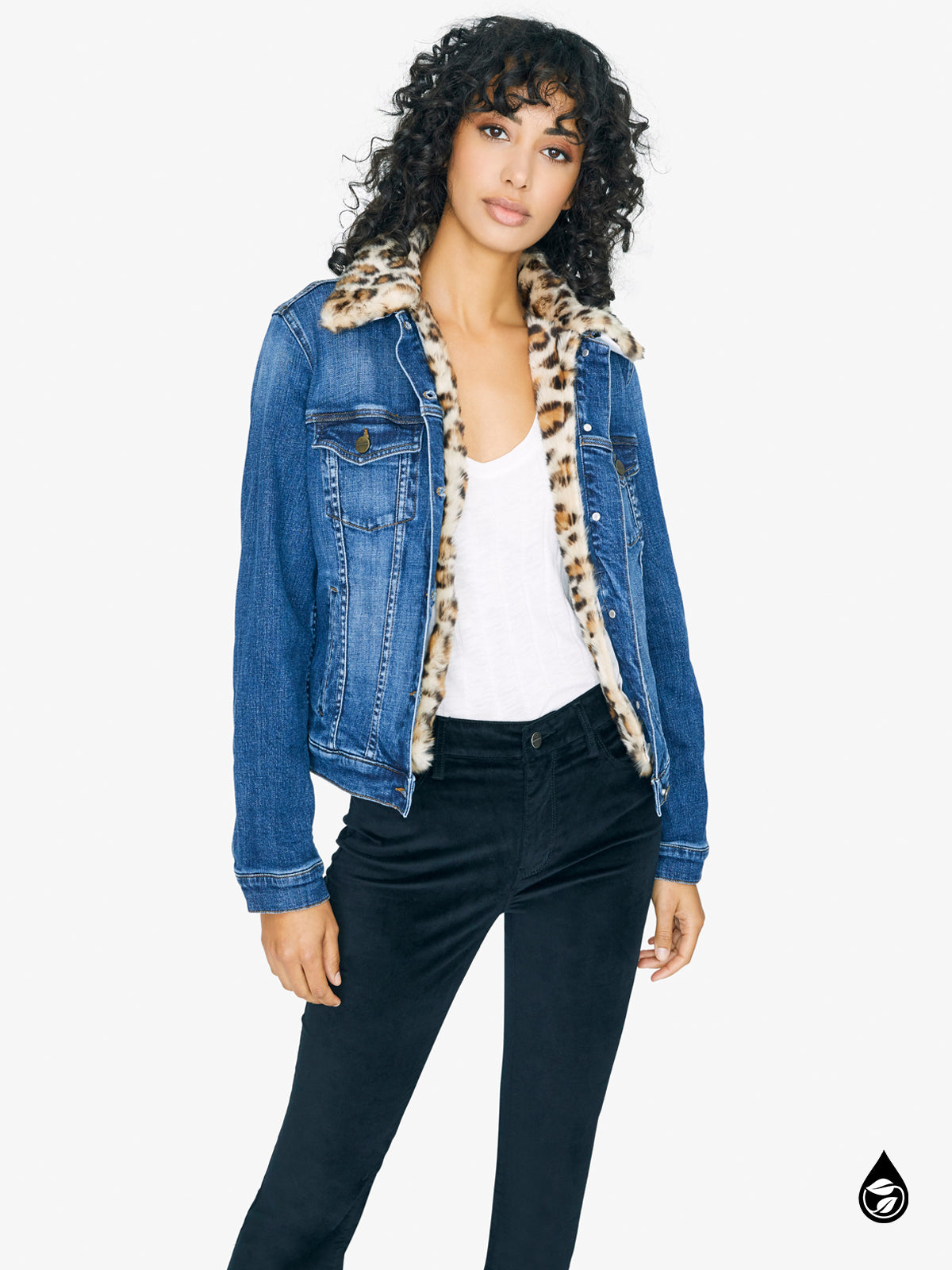 Kylie Faux Fur Denim Jacket Hillside (FINAL SALE) / XS