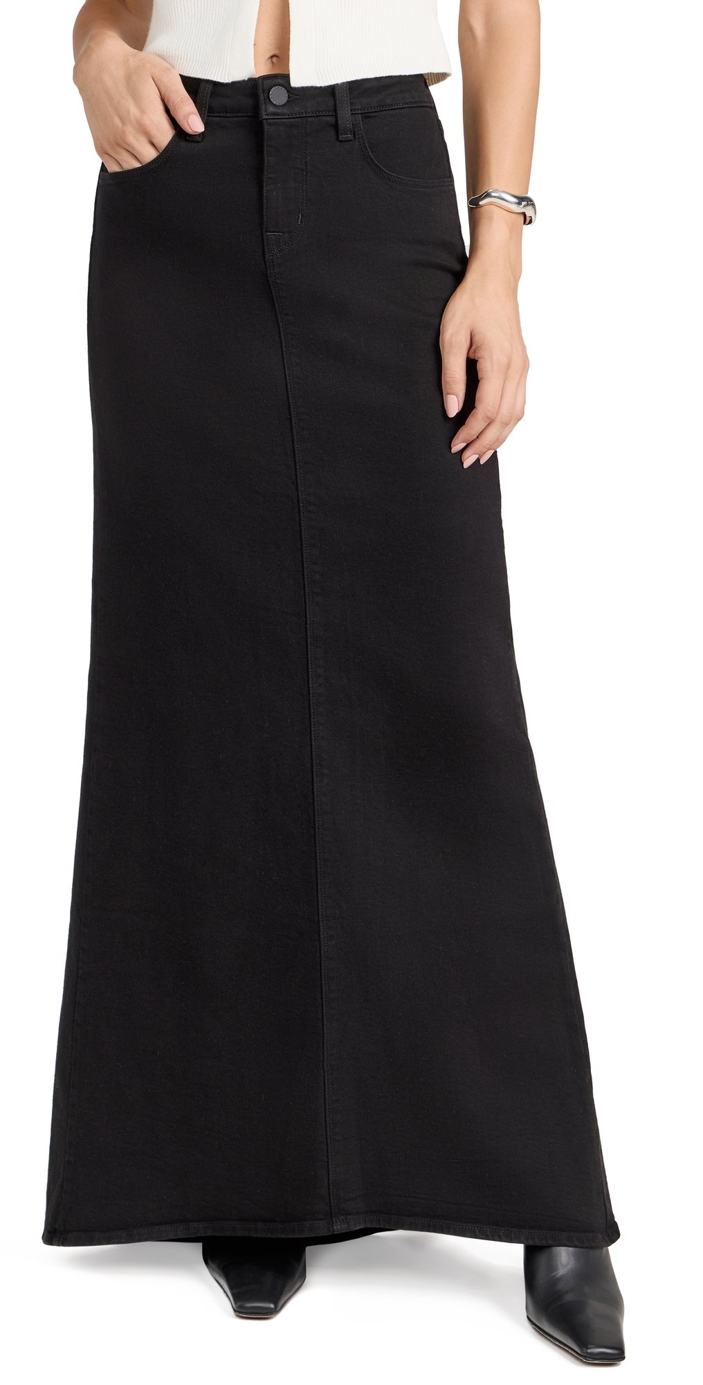 L'AGENCE Kailani Mermaid Skirt Saturated Black 25