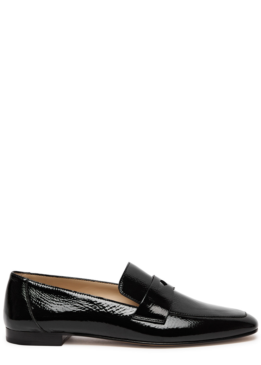 LE Monde Beryl Soft Patent Leather Loafers - Black - 38 (IT38 / UK5)