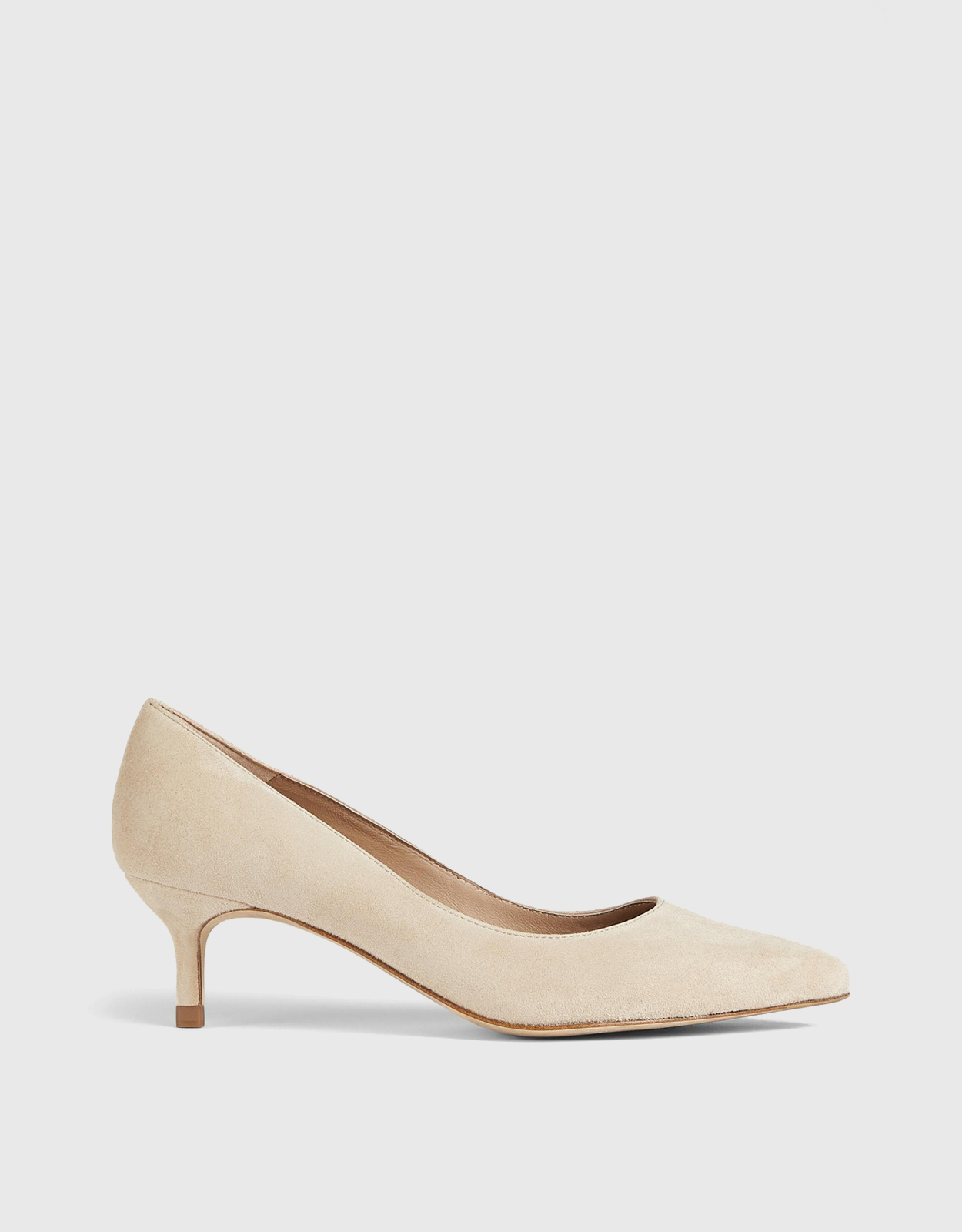 LK Bennett Audrey Suede Kitten-Heeled Courts - 35