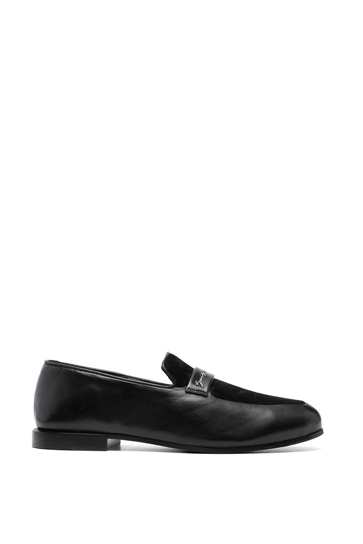 LOAFERS IN LEATHER AND SUEDE