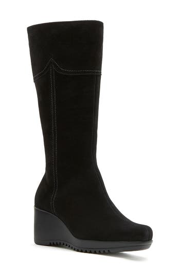 La Canadienne Beva Wedge Boot in Black at Nordstrom Rack, Size 7