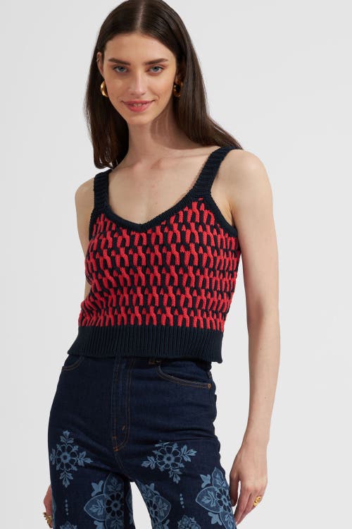 La DoubleJ Winset Crop Top Navy at Nordstrom, Size X-Small