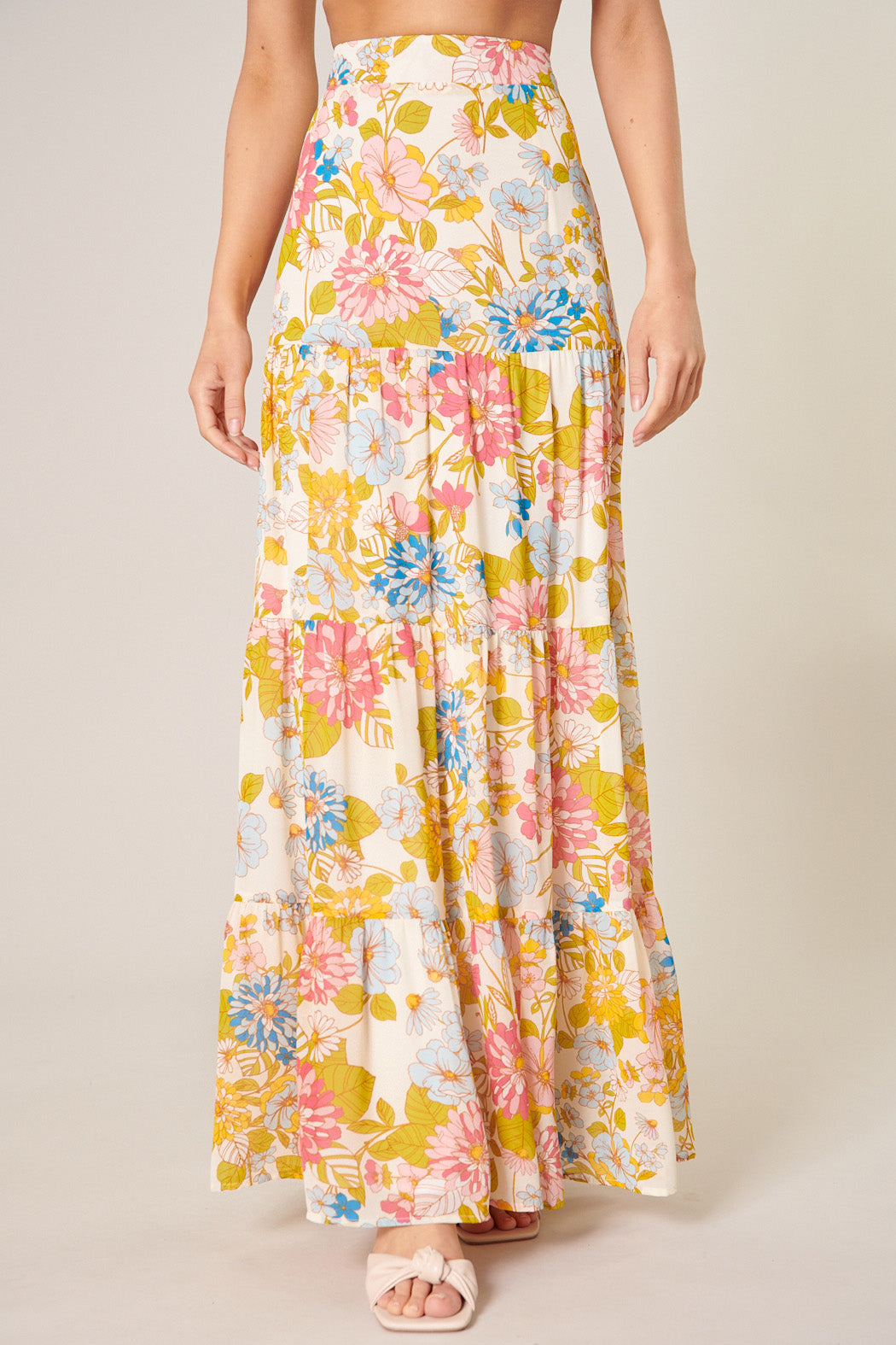 La Rochelle Bellingham Tiered Maxi Skirt