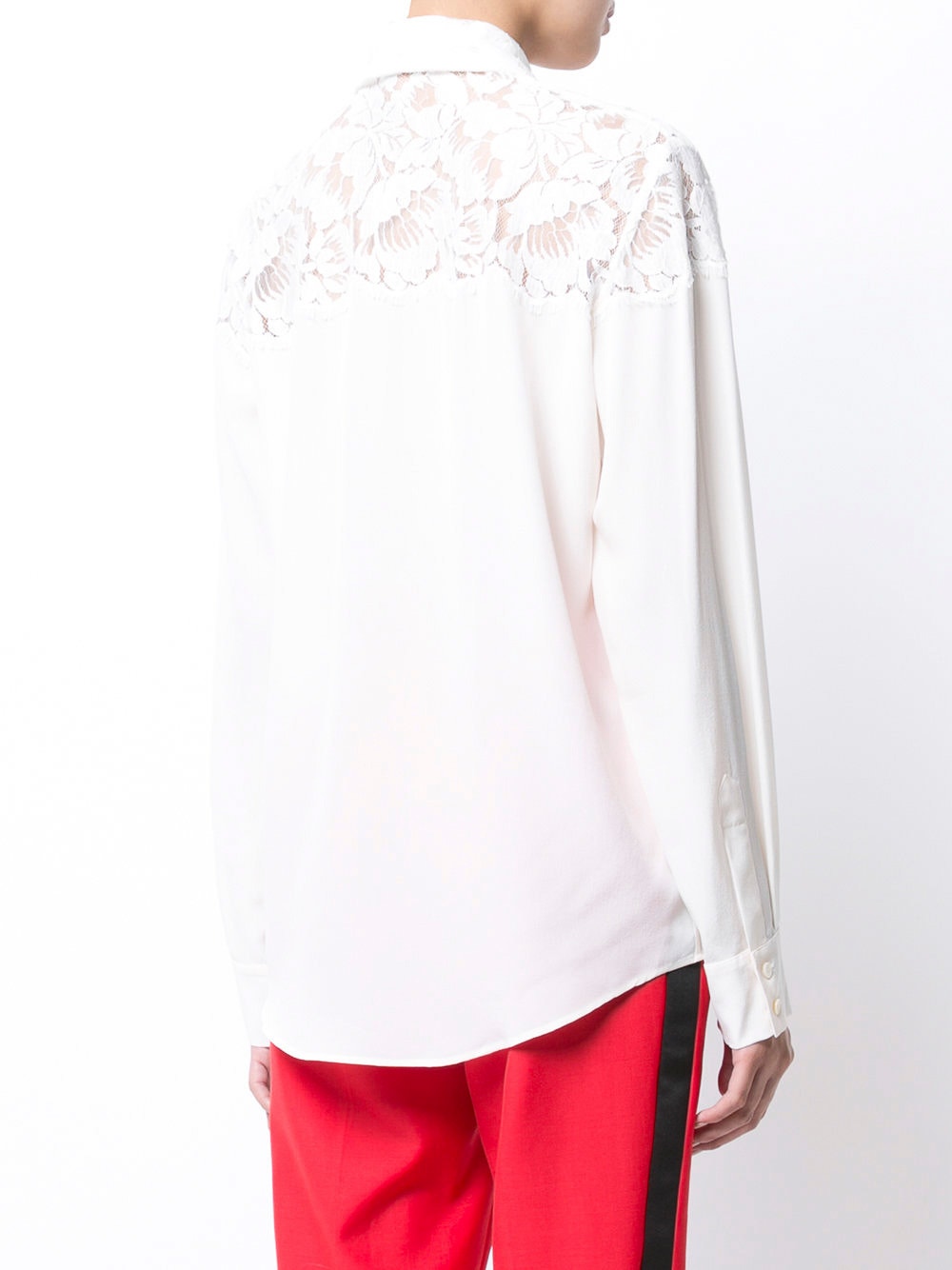 Lace Collar Blouse White