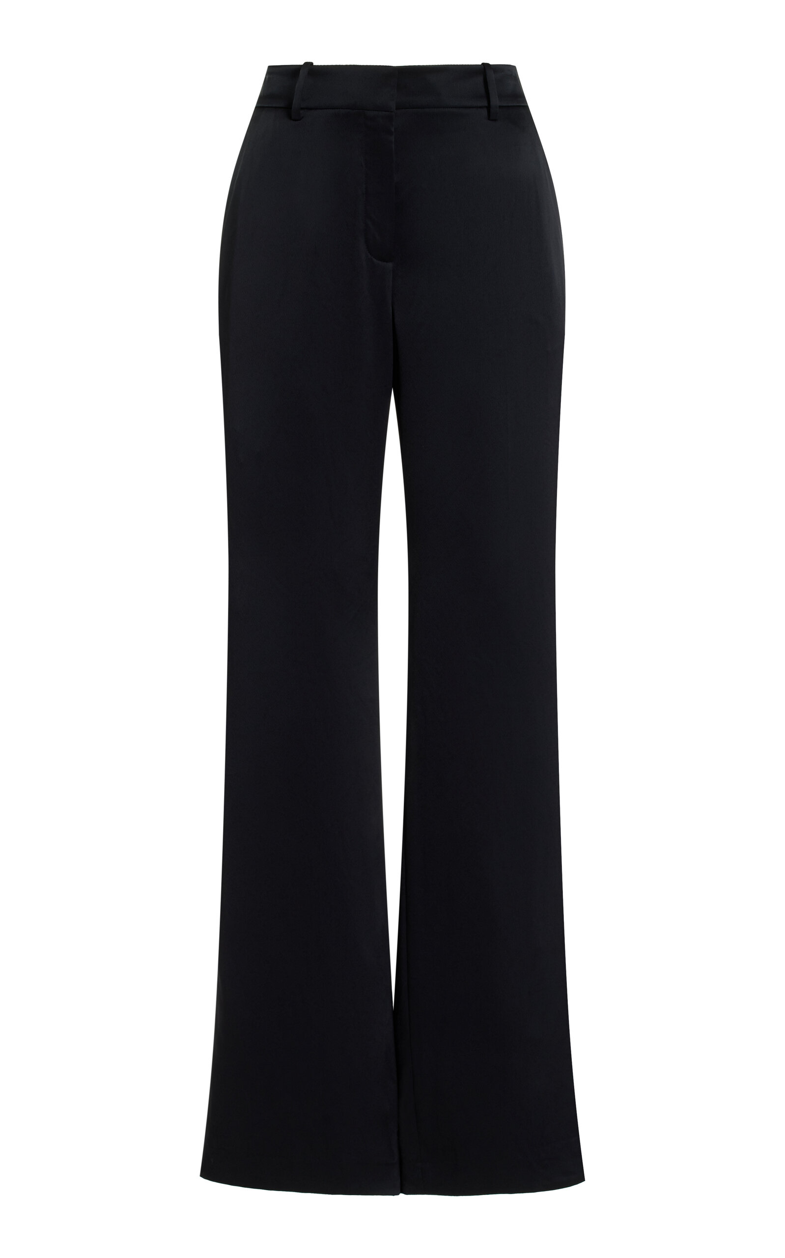 Lafayette 148 - Sullivan Satin Straight-Leg Pants - Black - US 6 - Moda Operandi