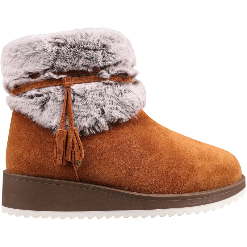 Lamo Women's Bailee Fur Wedge Boots Brown, 8 - Winter Boots at Academy Sports