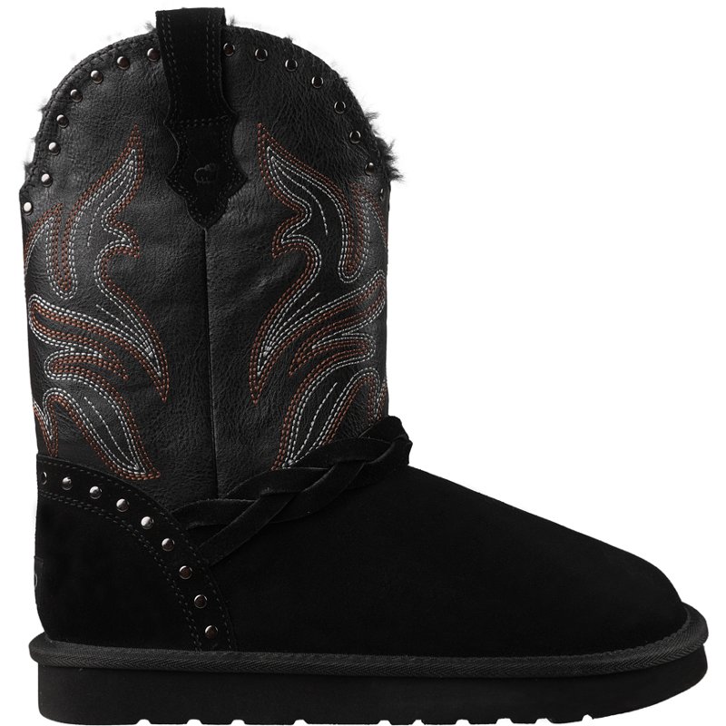 Lamo Women's Wrangler Wester Suede Boots Black, 5 - Winter Boots at Academy Sports