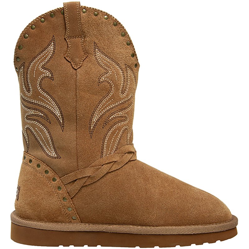 Lamo Women's Wrangler Wester Suede Boots Brown, 5 - Winter Boots at Academy Sports