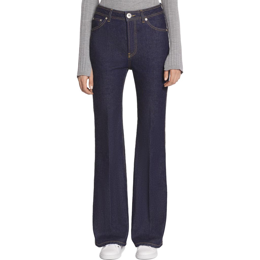 Lanvin FLARED DENIM PANTS in Navy Blue at Nordstrom, Size 36 Eu