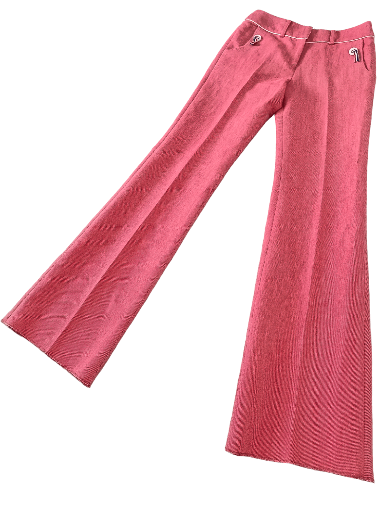 Lanvin Sport Flared Pants in Peach Red, Women's (Size 26)