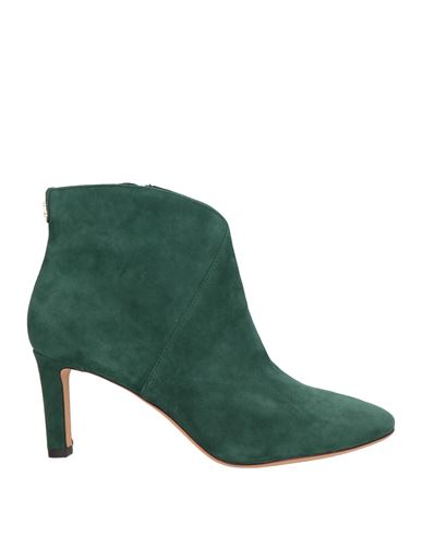 Lauren Ralph Lauren Isabelle Suede Bootie Woman Ankle boots Dark green Size 6.5 Sheepskin