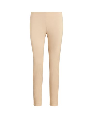 Lauren Ralph Lauren Stretch Twill Skinny Pant Woman Pants Sand Size 4 Cotton, Viscose, Elastane