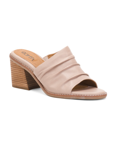 Leather Adara Heeled Sandals for Women | Leather/Man-Made Sole