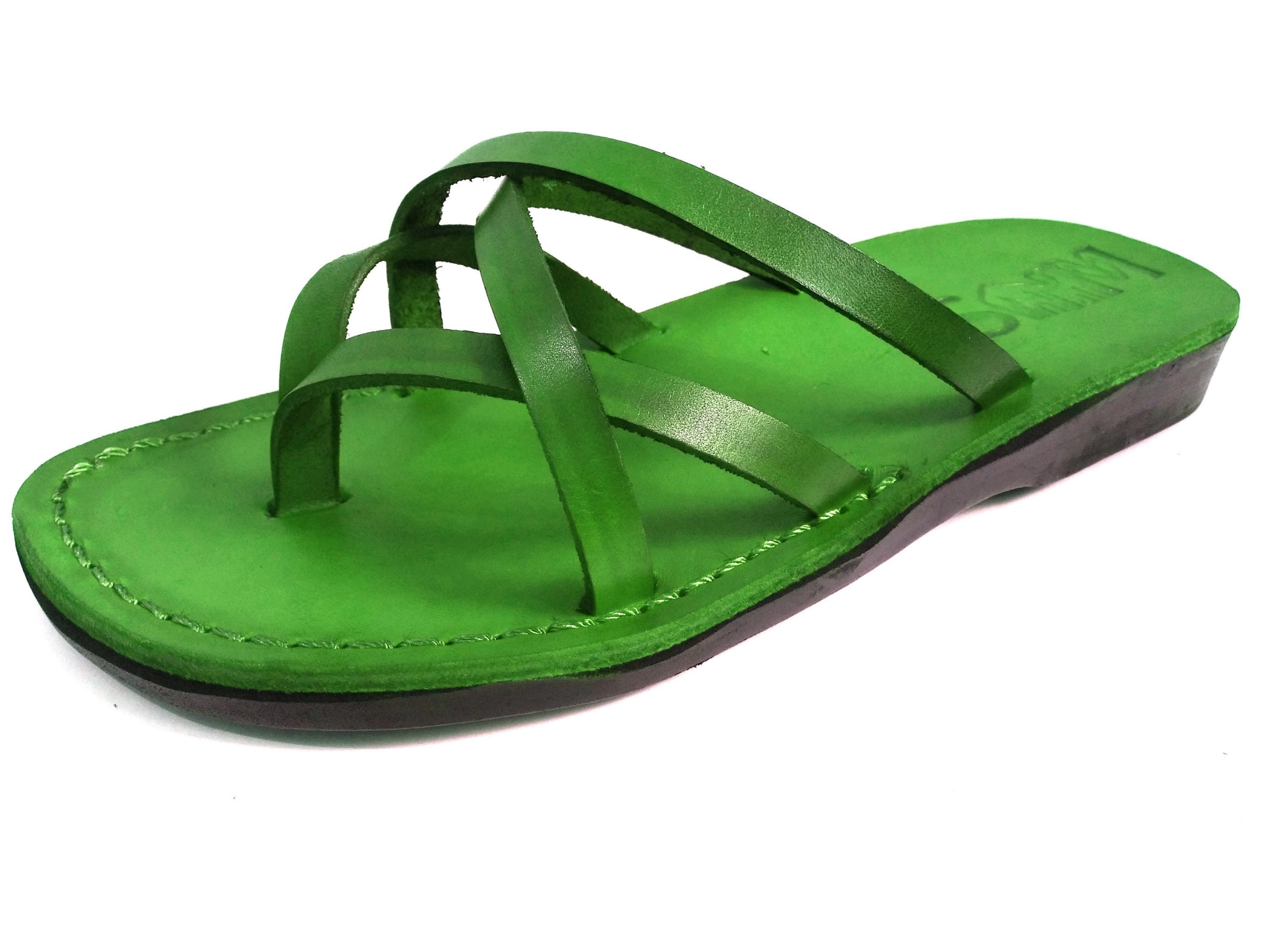 Leather Sandal For Women, Ladies Summer Flip-Flops, Crisscross