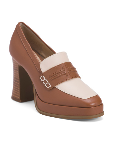 Leather Westlake Heel Mules for Women | Leather/Man-Made Sole