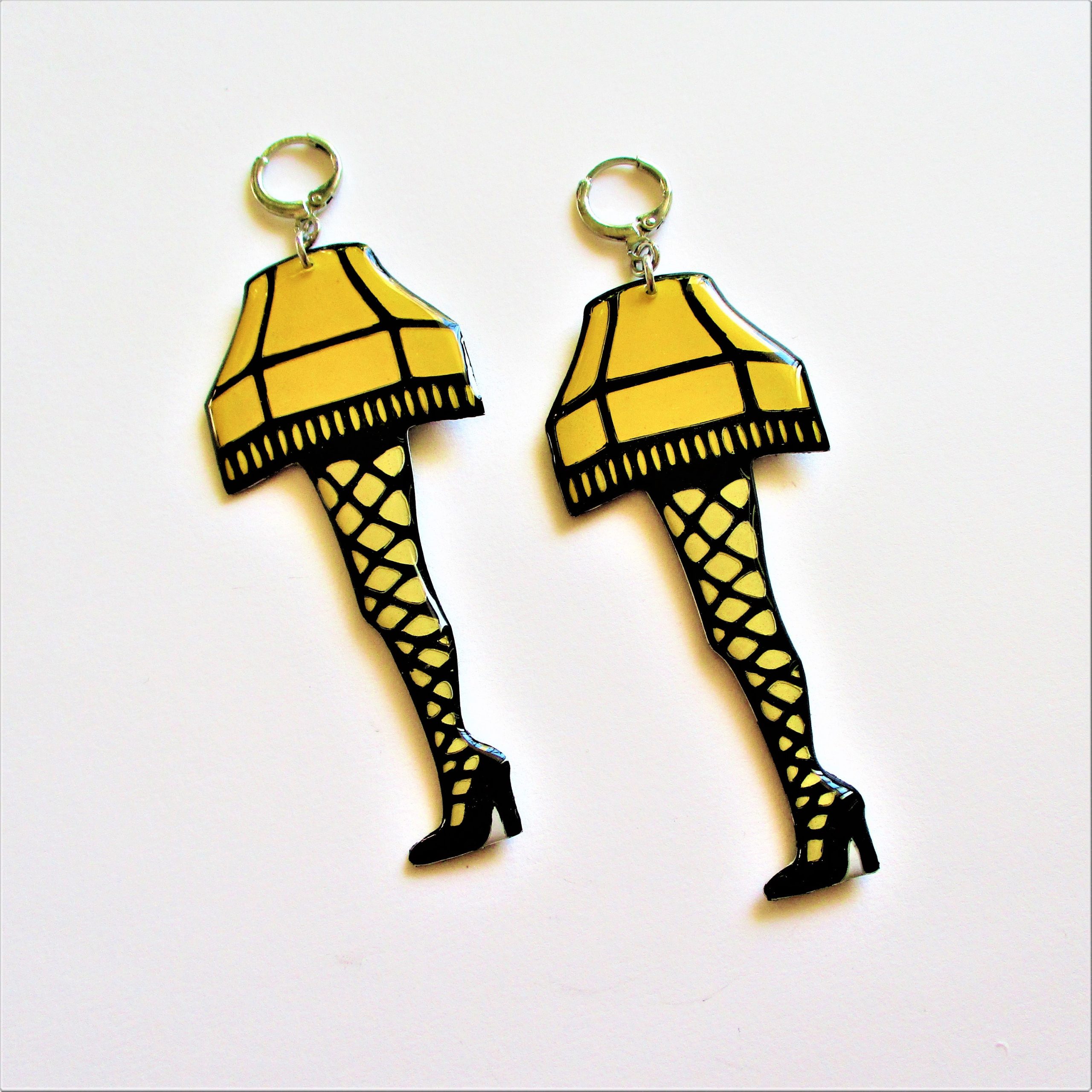 Leg Lamp Earrings - A Christmas Story Handmade Resin