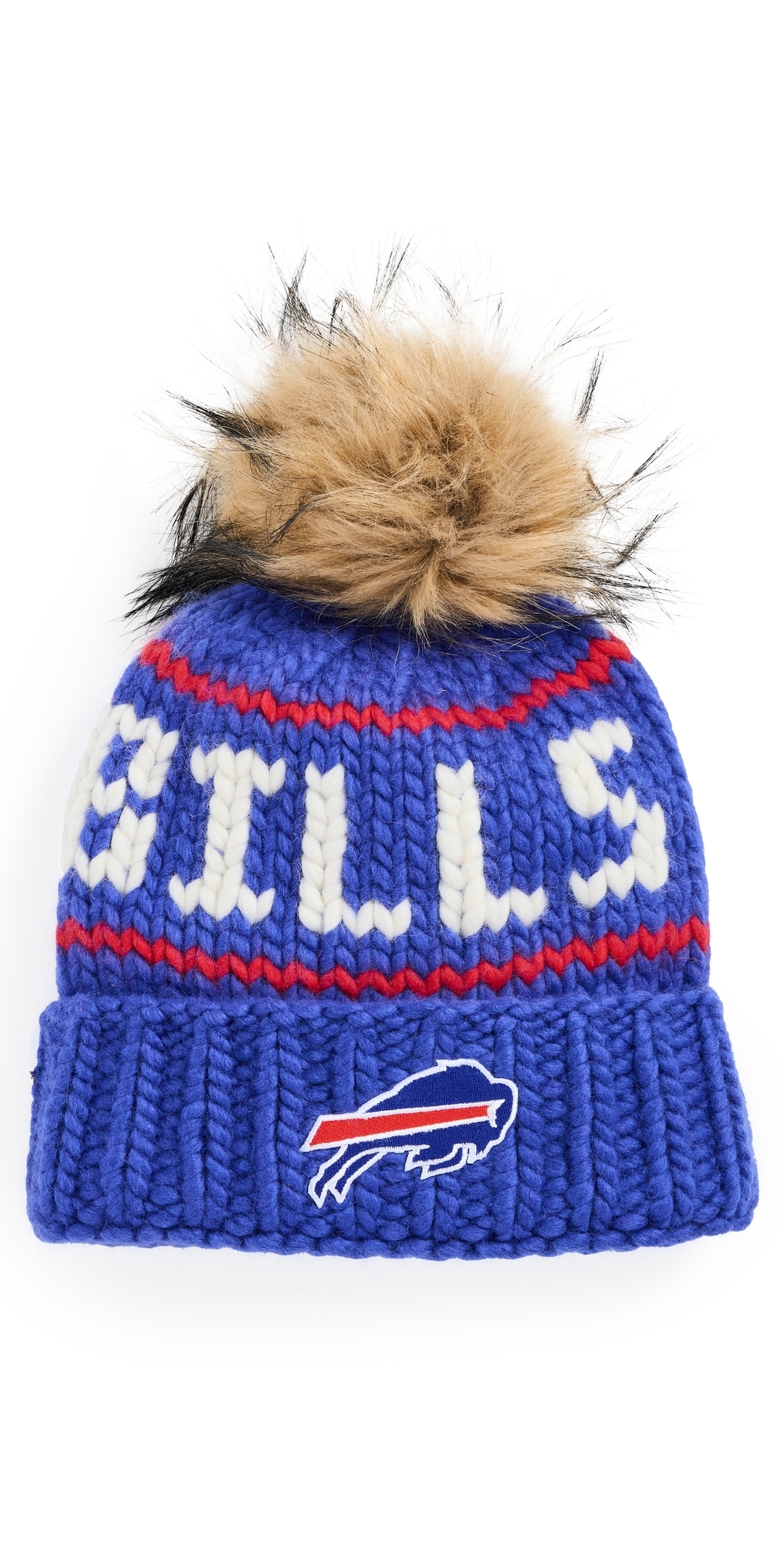 Lele Sadoughi Bills Beanie Royal Blue One Size