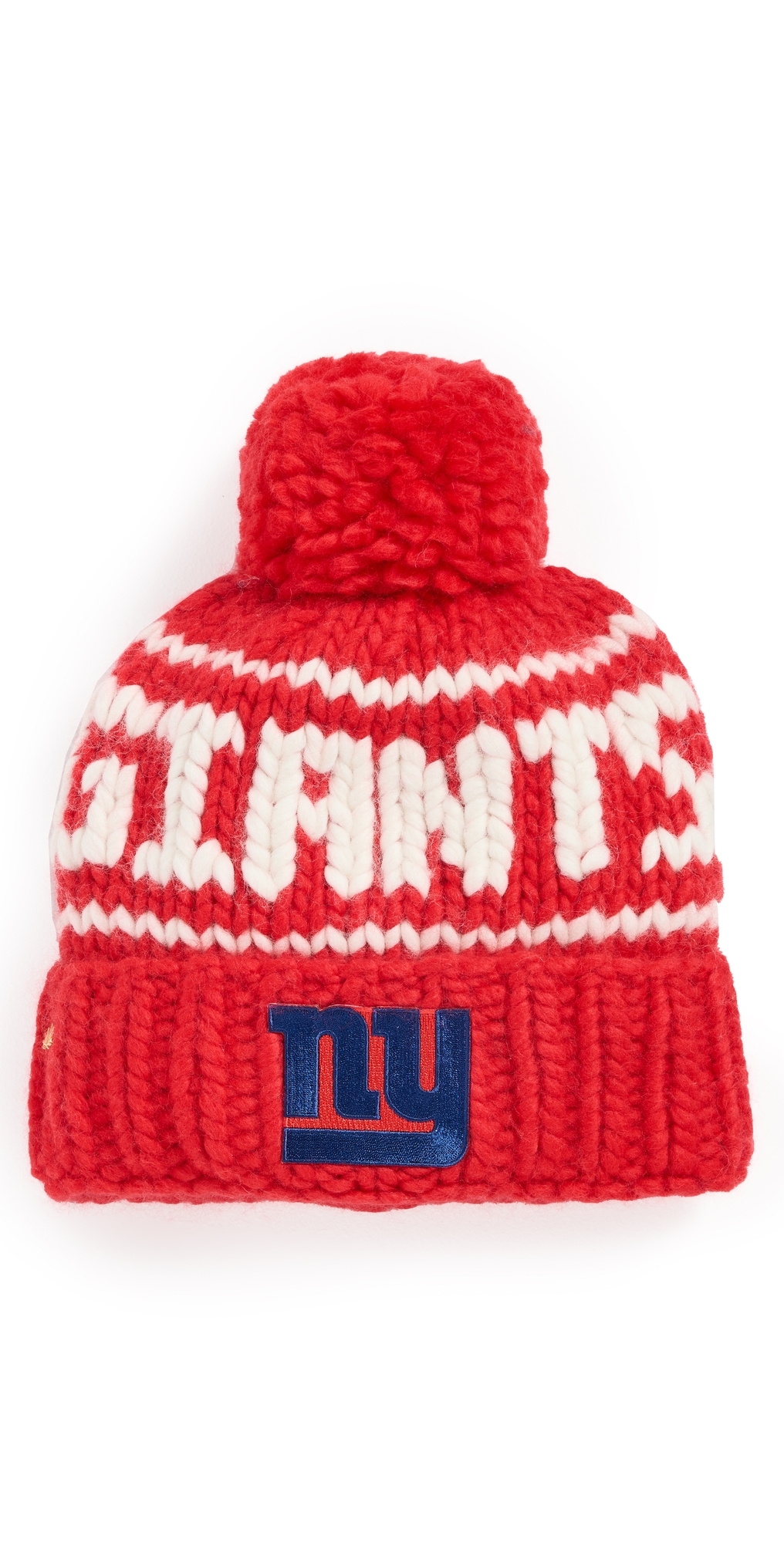 Lele Sadoughi Giants Beanie Red One Size