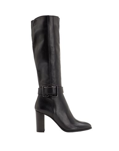 Leonardo Principi Leather Heeled Tall Boots Woman Boot Black Size 9 Calfskin