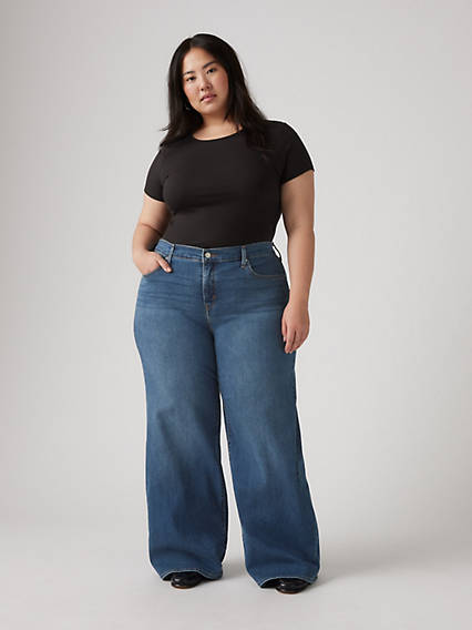 Levi's 318 Shaping Wide Leg Women's Jeans (Plus Size) 14M