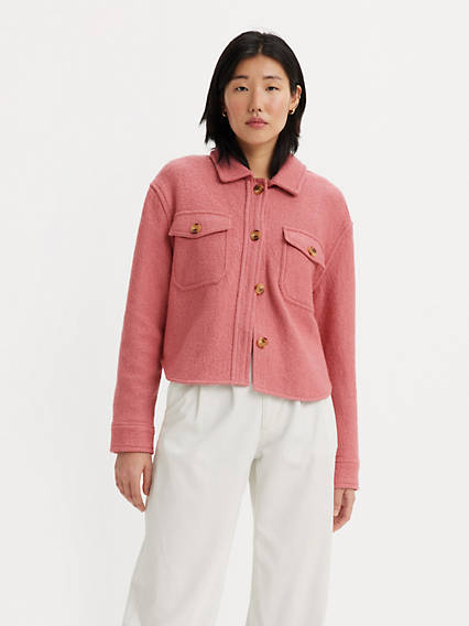 Levi's Cropped Shacket - Women's L