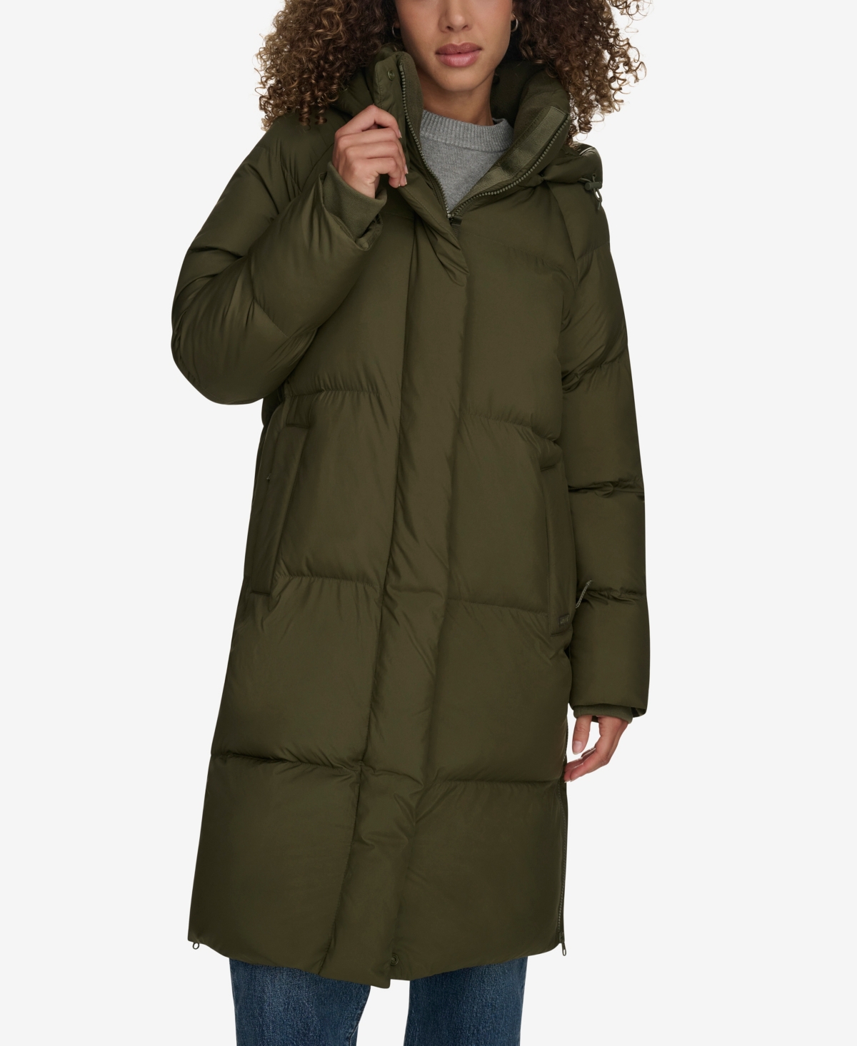 Levi's Women's Mid-Length Puffer Jacket - Olive