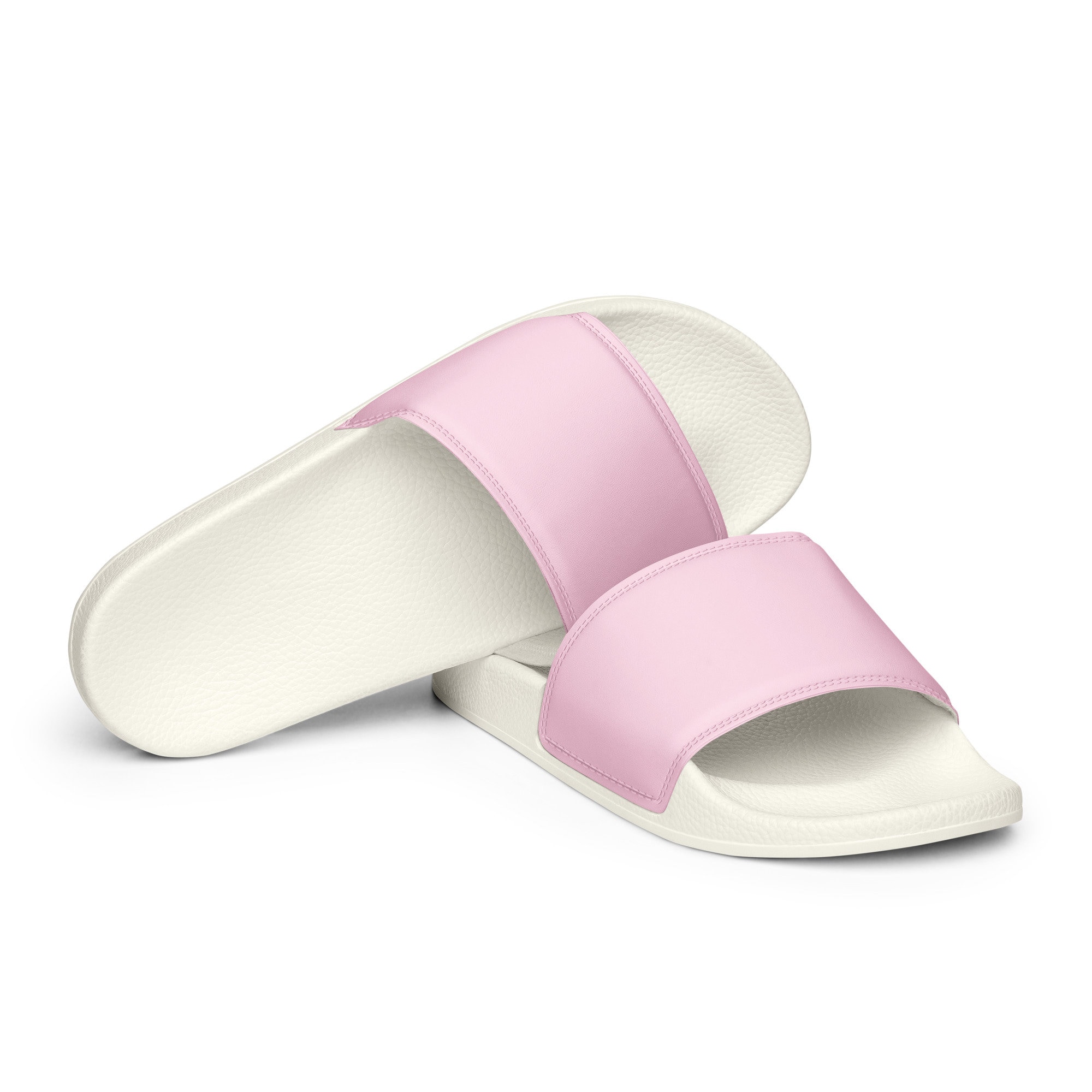 Light Pink Slides - Pastel Pool Shoes Mules Beach Summer Slippers Cute Comfy