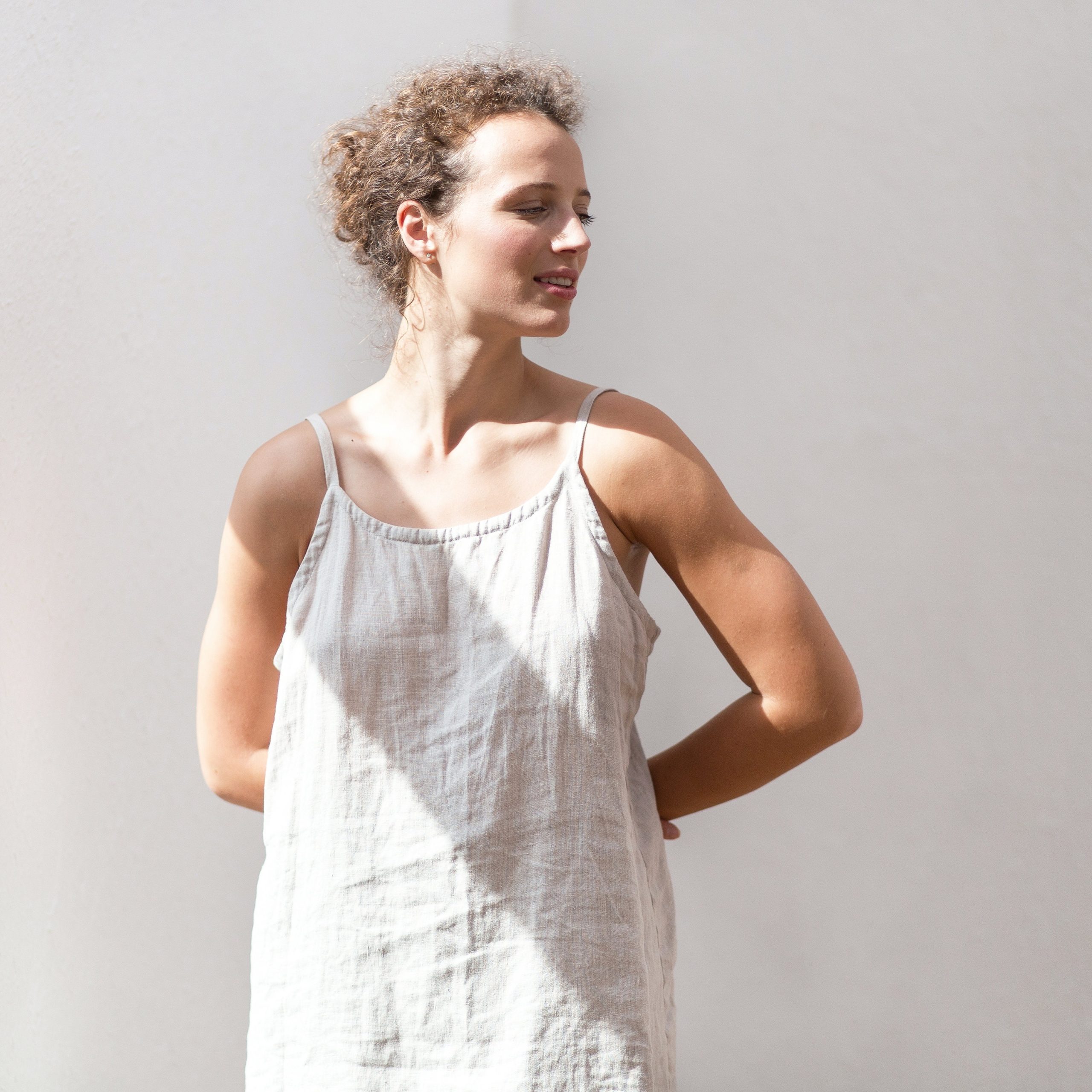 Linen Top, Camisole, Tank Top With Straps