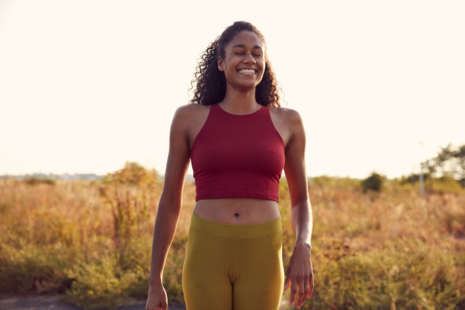 Lisbon Maroon Red - Women Yoga Top, Tank Stretch, Comfortable, Activewear, Movementwear