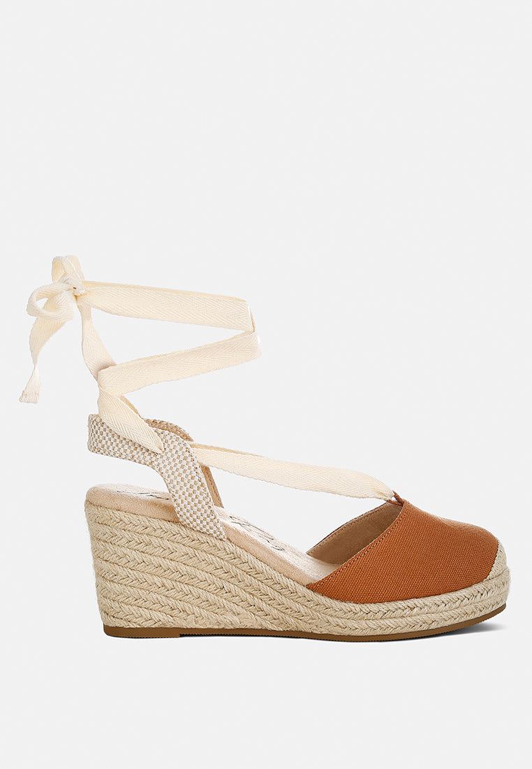 Little Mary Strappy Wedge Heel Sandals