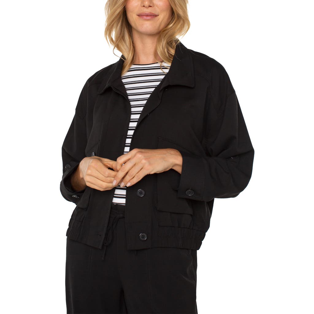 Liverpool Los Angeles Utility Jacket in Black at Nordstrom, Size X-Small