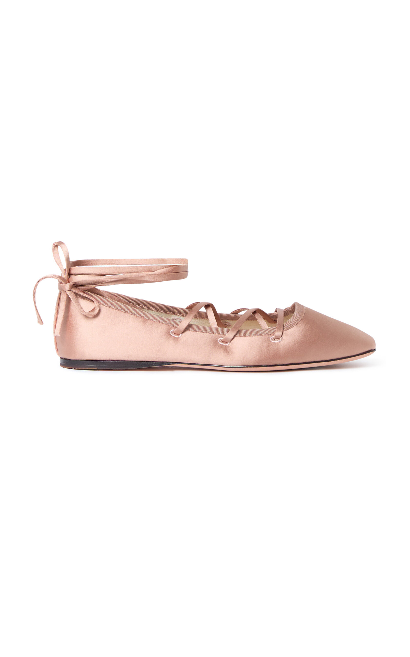 Loeffler Randall - Louisa Lace-Up Ballet Flats - Pink - US 7.5 - Moda Operandi