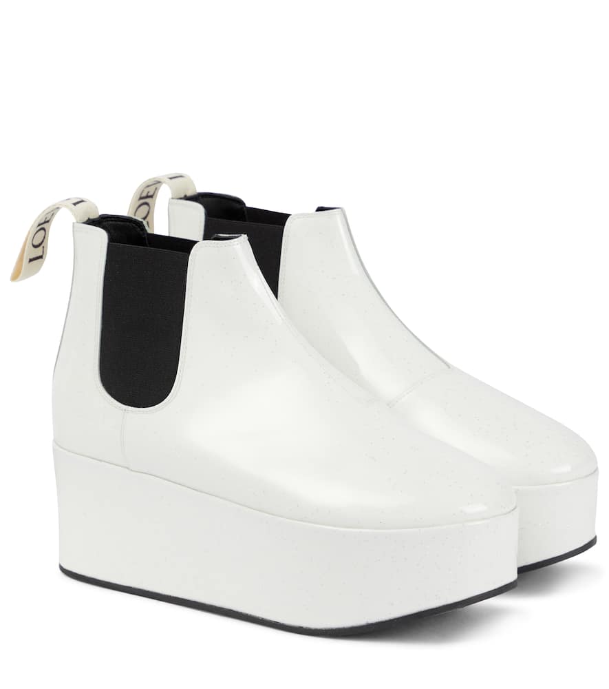 Loewe Patent leather platform Chelsea boots