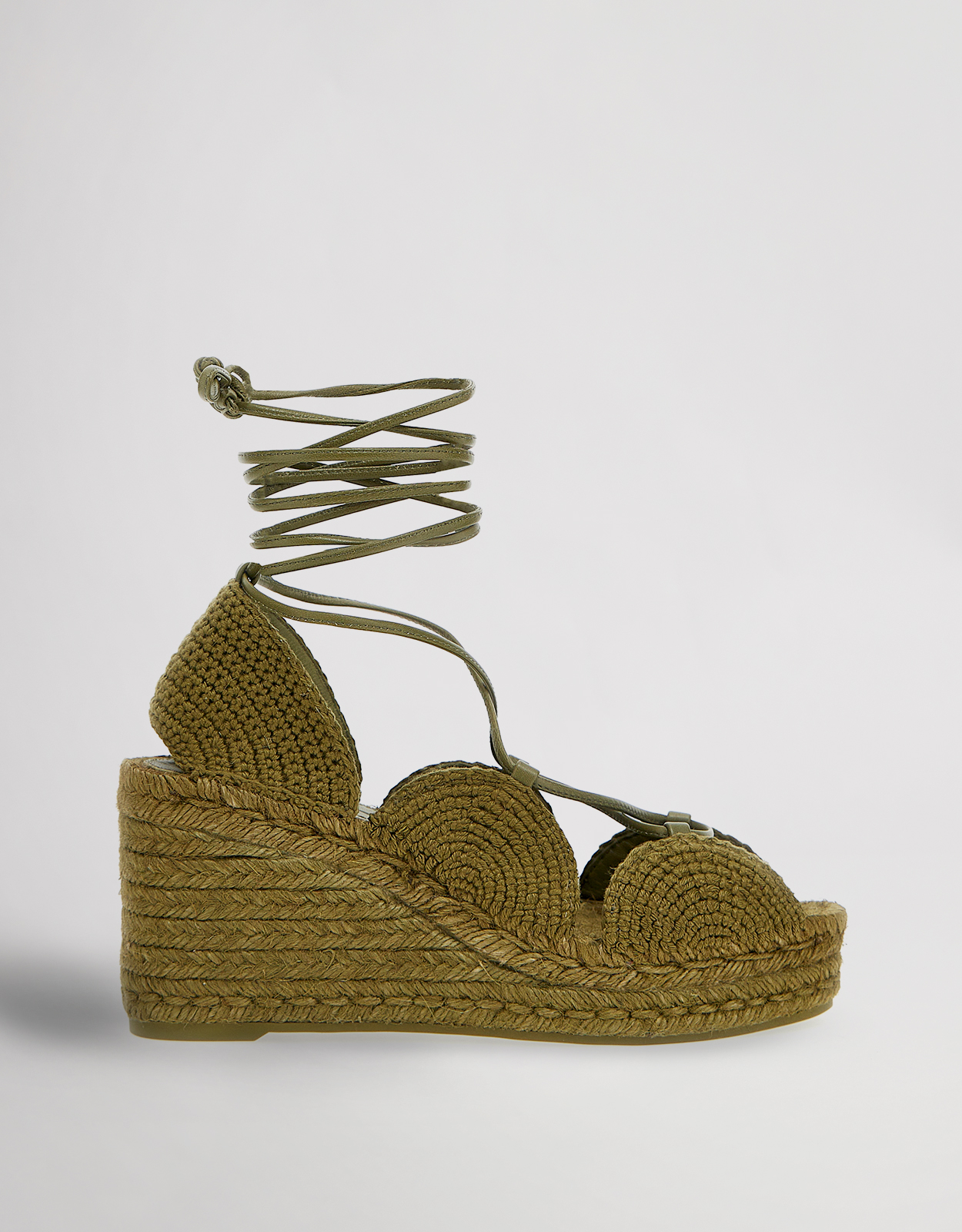 Loewe Solar Straw Espadrilles Wedges Sandals - 36