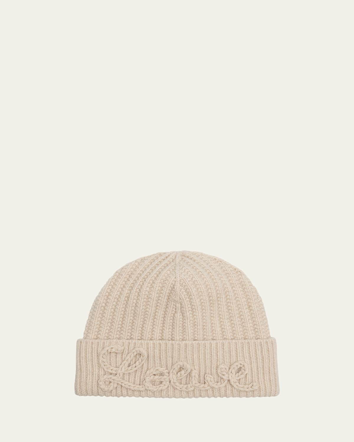 Logo-Print Wool Beanie