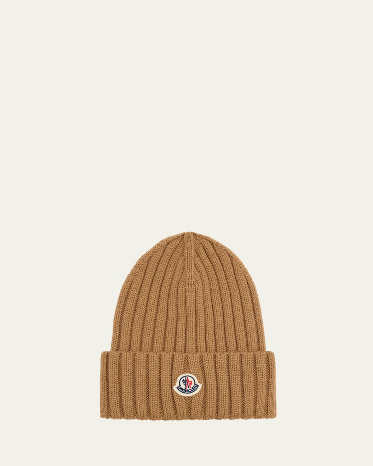 Logo Ribbed Wool Beanie