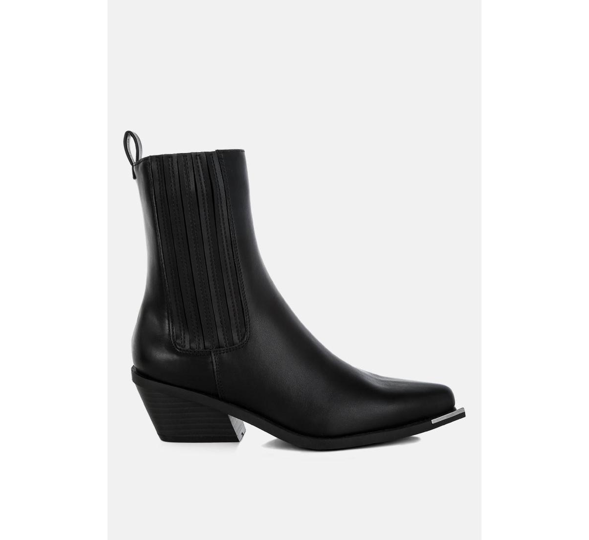 London Rag Jeffers High Ankle Chelsea Boots - Black