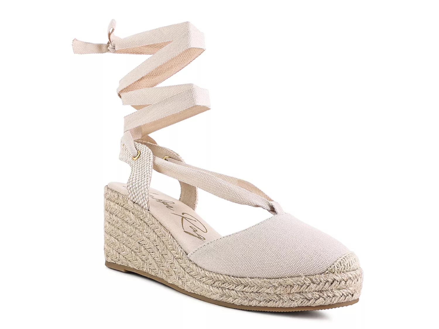 London Rag Little Mary Espadrille Wedge Sandal | Women's | Ecru | Size 10 | Sandals