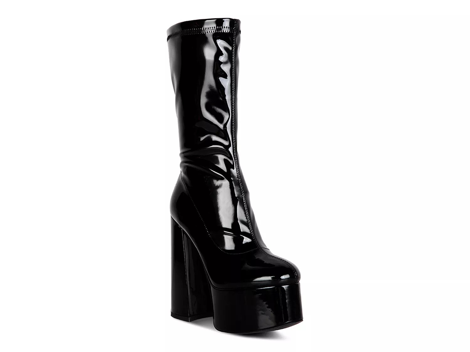 London Rag Vinkele Platform Boot | Women's | Black | Size 9 | Boots