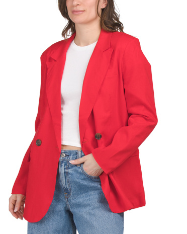 Long Line Blazer for Women | Polyester/Rayon/Cotton