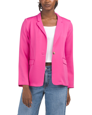 Long Line Blazer for Women | Polyester/Spandex