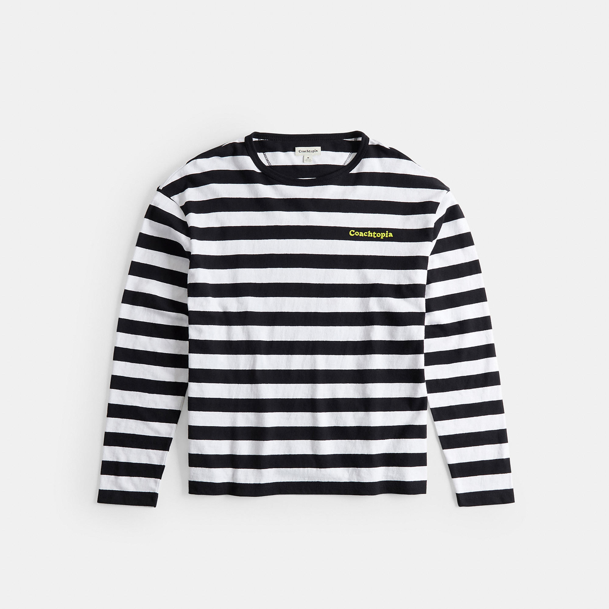 Long Sleeve T Shirt With Stripe Pattern