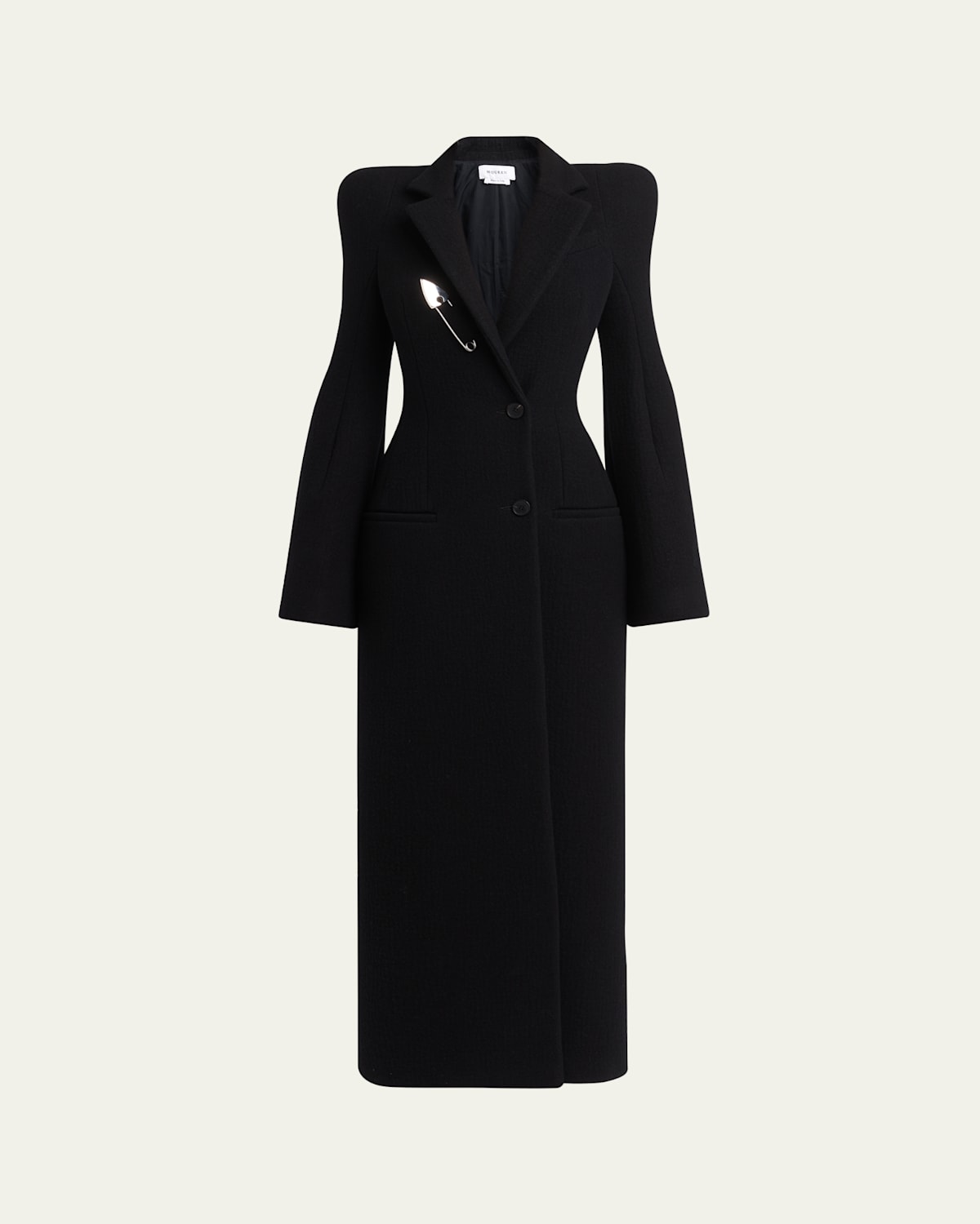 Long Wrap Suiting Wool Cashmere Coat