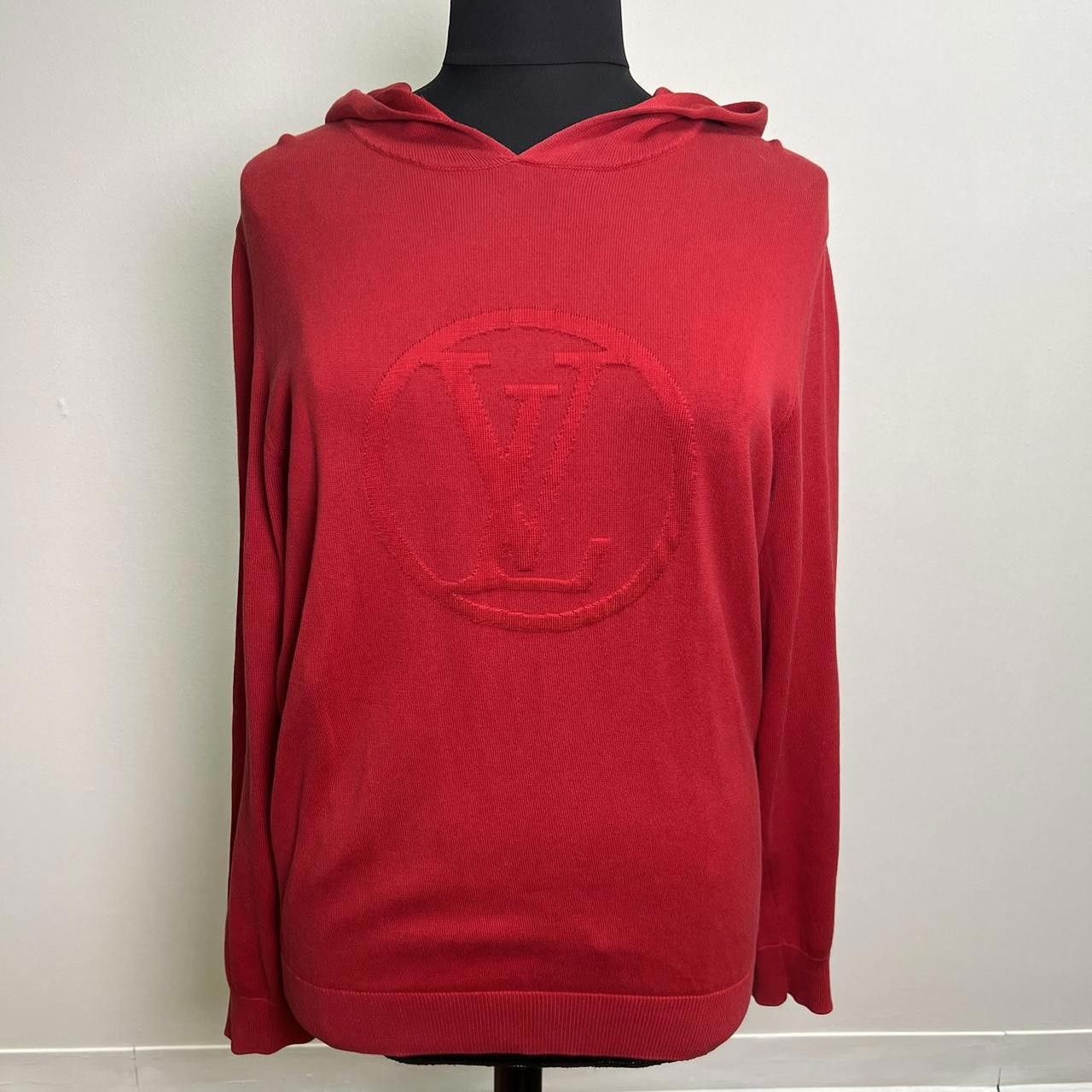 Louis Vuitton Red Hoody, Women's (Size Large)