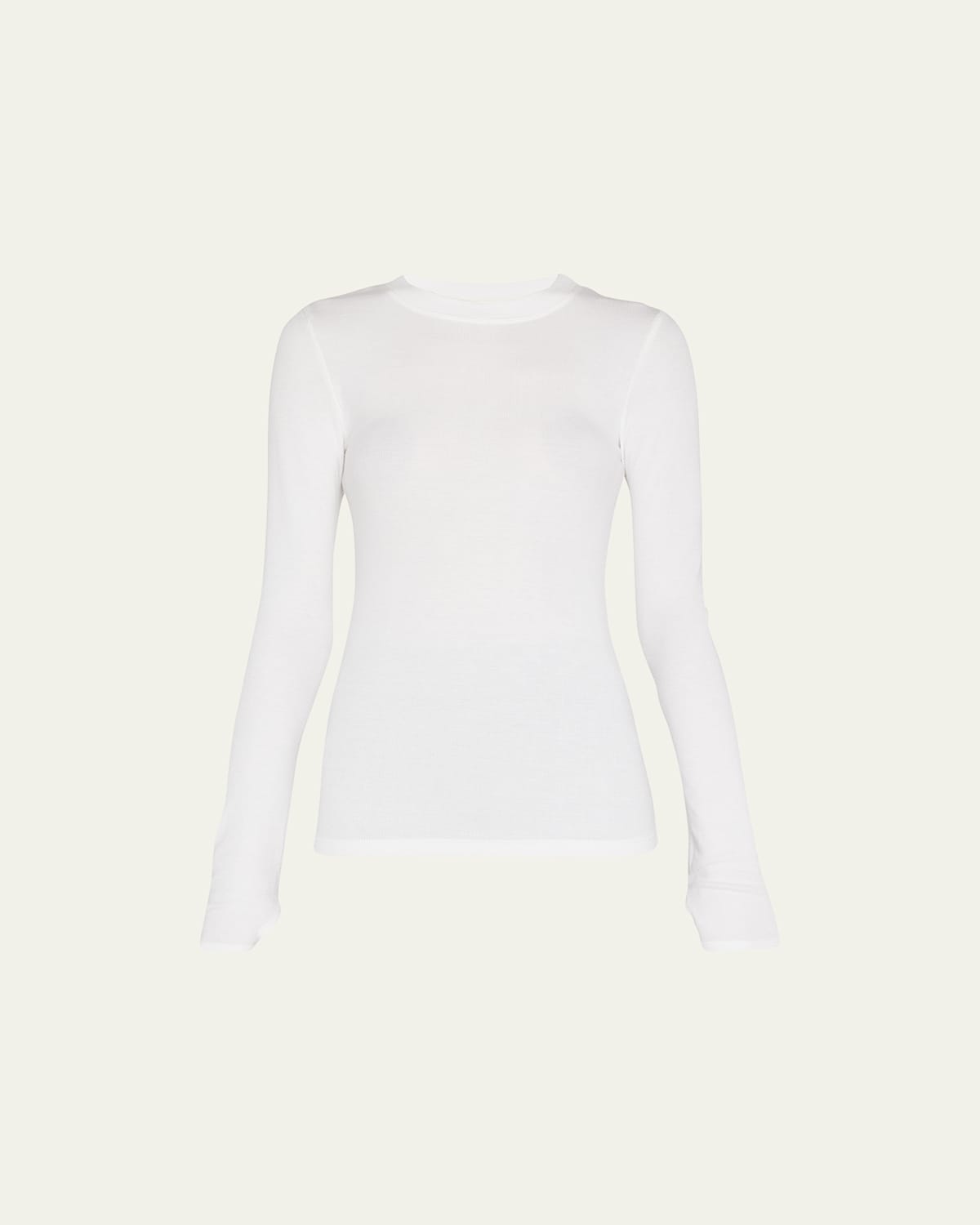 Louise Rib Long-Sleeve Top