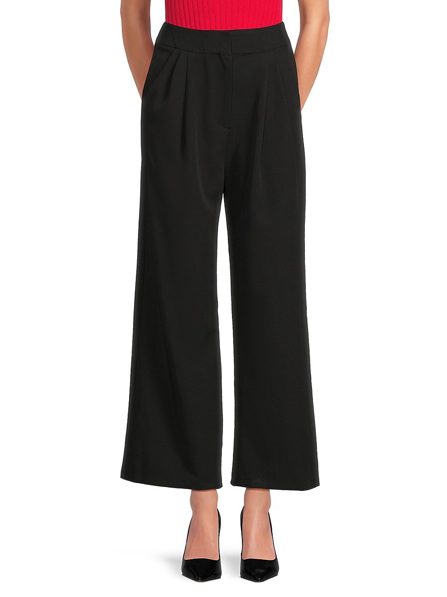 Love Ady Women's Flared Leg Pants - Black - Size XS