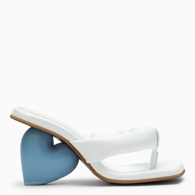 Love White Vegan Leather Sandals