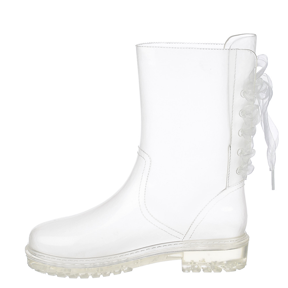 Low Heel Combat Boot Danny 01 White